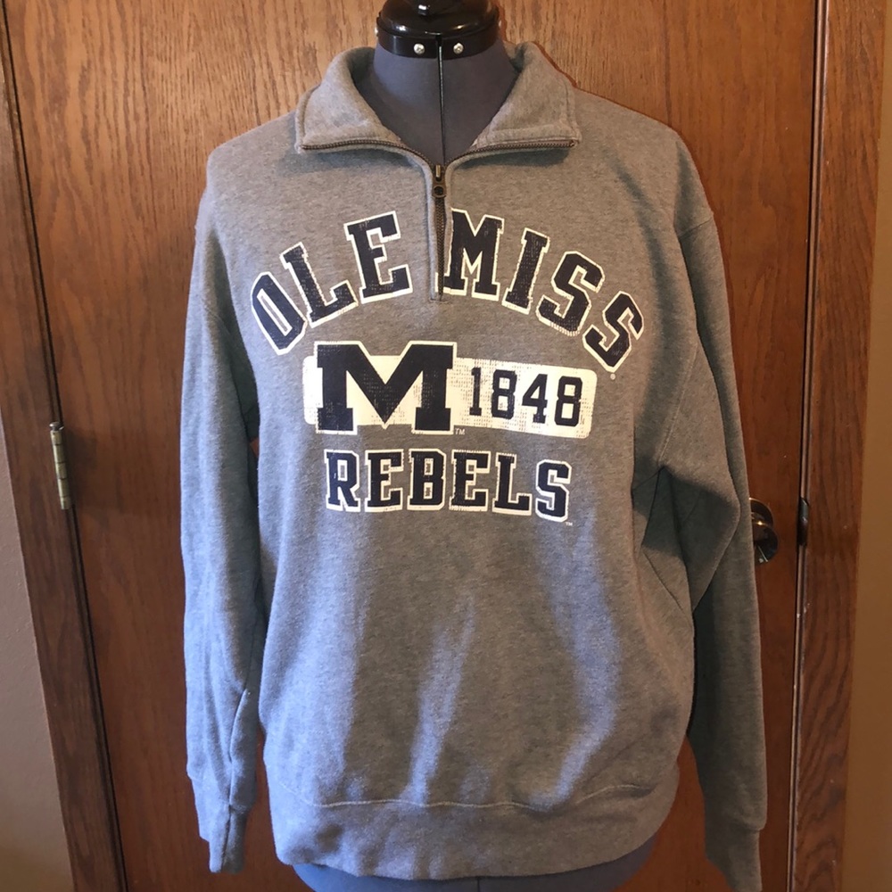 Jansport, Ole Miss crew neck with zipper